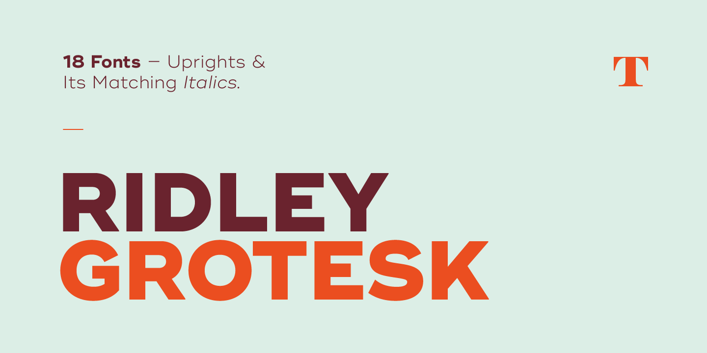 Fuente Ridley Grotesk